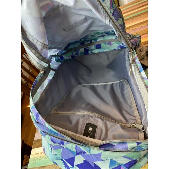 LL Bean Big Kids Fresh Mint Prism Deluxe Bookbag 37L Backpack Monogram VICTORIA - Picture 8 of 11